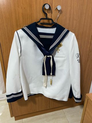Traje de Comunión Niño Azul y Blanco