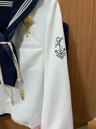 Traje de Comunión Niño Azul y Blanco