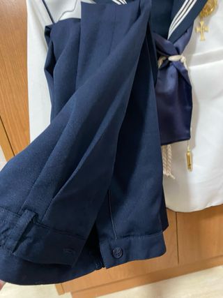 Traje de Comunión Niño Azul y Blanco