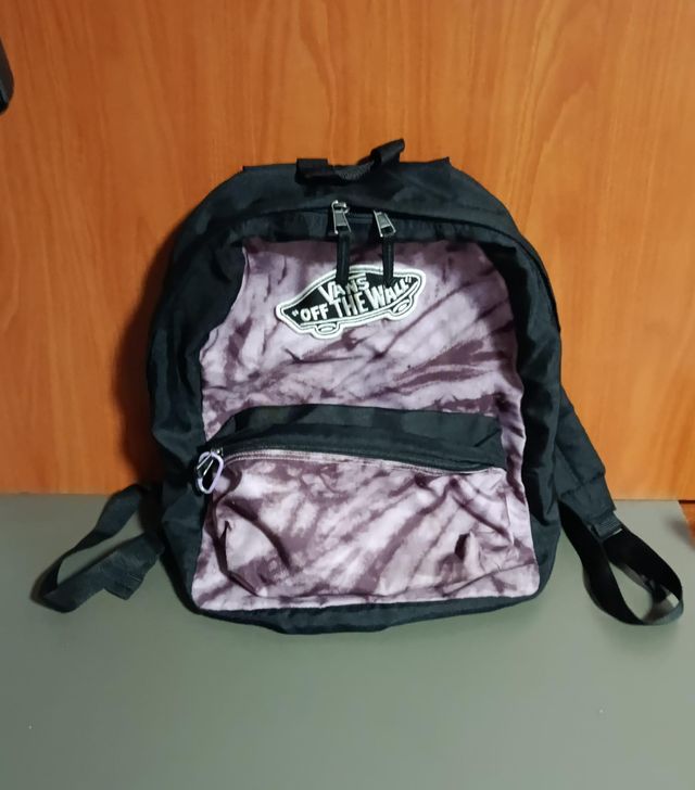 Mochila Vans Tie-Dye Negra y Morada