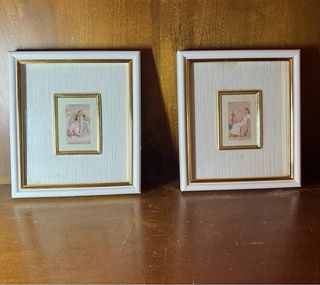 Rara litografia vintage incorniciata