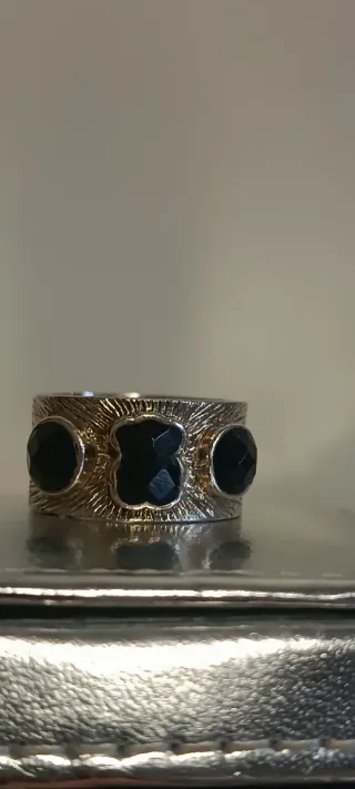 Anillo Tous Plata Onix