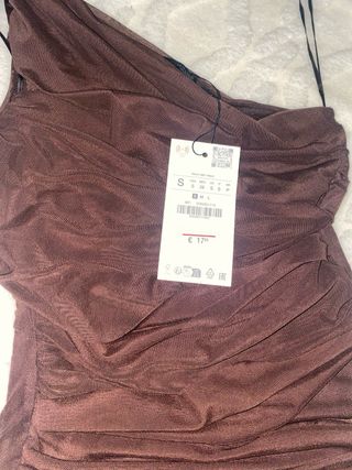 Body Zara Marrón Talla S