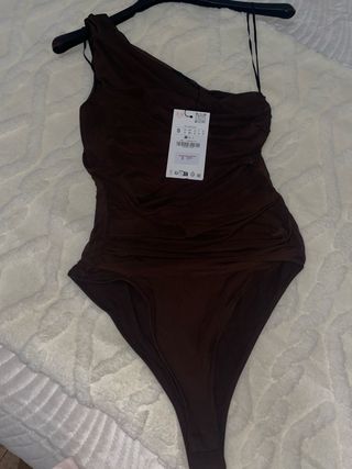 Body Zara Marrón Talla S