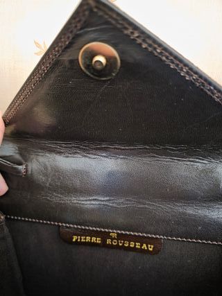 Pochette Vintage  pelle marrone