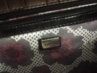 Borsa Guess Coccodrillo Marrone Oro