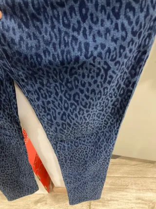 Pantalón Jeans Armani Azul Estampado Animal