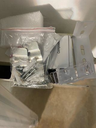 Tenda a doppio strato bianco 100x180cm