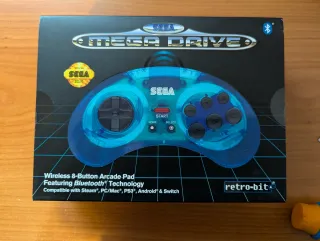 Mando Retro-Bit Sega Mega Drive Bluetooth Azul