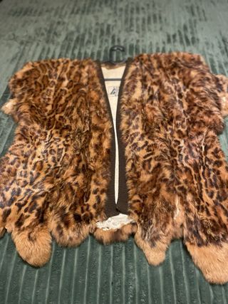 Chaleco de pelo estampado leopardo