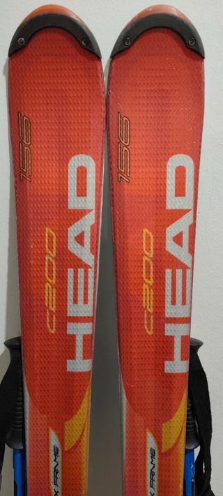 Esquís Head C200 156cm + Bastones