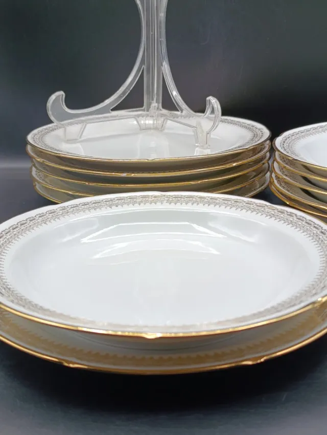 Set di stoviglie in porcellana Vierzon Limoges, 6 servizi