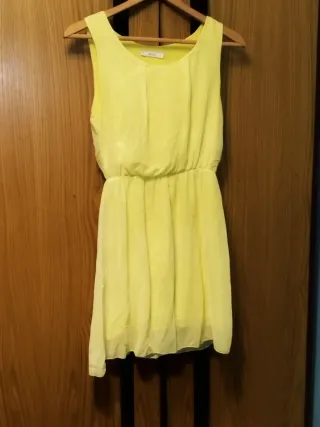 Vestido Mini Fluorescente Amarillo Lima SENSE