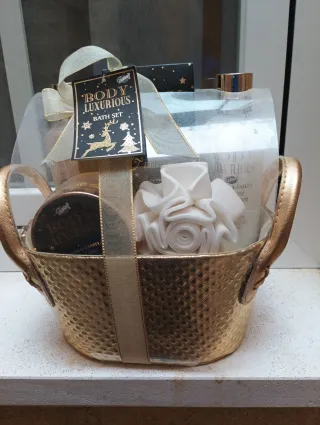 Set de baño lujoso dorado