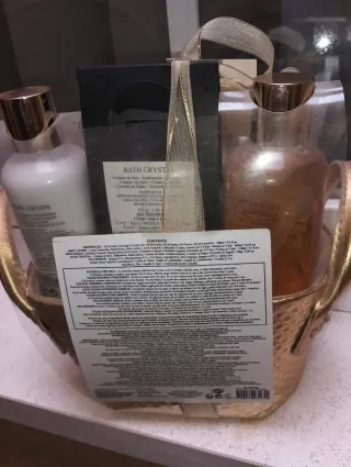 Set de baño lujoso dorado