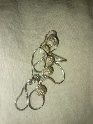 Collana Argento 925 con Ciondoli Sferici