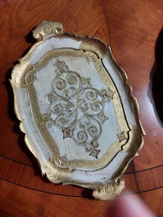 Vassoio Veneziano Decorativo in Legno