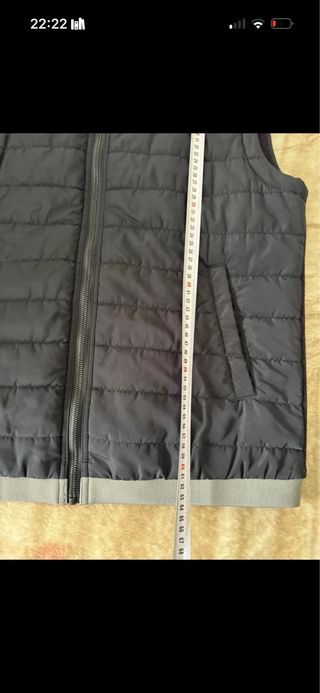 Chaleco acolchado negro talla XL