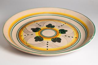 Piatto da portata Spaghetti ceramica dipinta