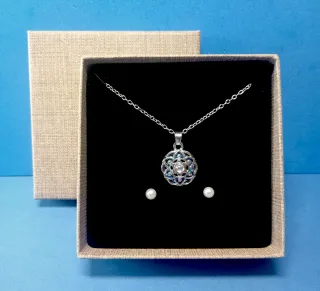 Conjunto Collar y Pendientes Perla