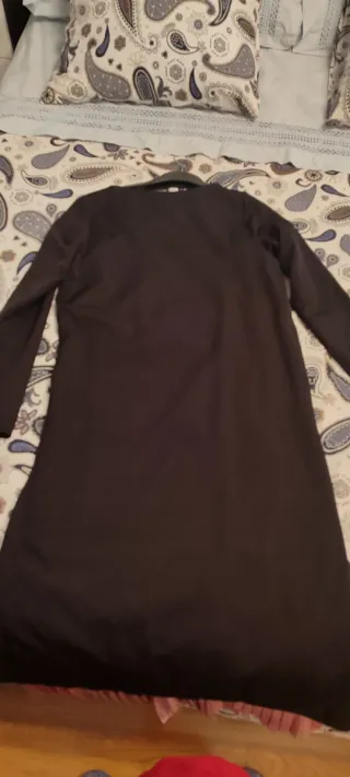 Vestido Anabel Lee negro y rosa