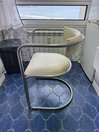 Sedie da cucina in metallo bianco