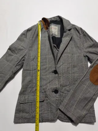 Americana cuadros con parches en codos