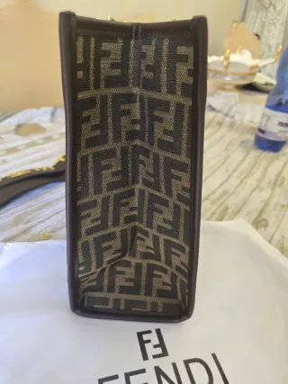 Borsa Fendi Donna Beige/Marrone