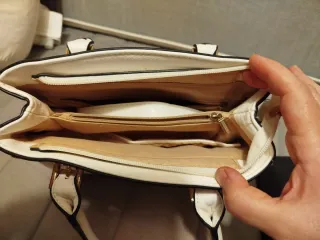 Bolso Michael Kors Blanco Piel