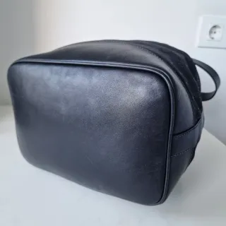 Bolso Gucci Negro Piel y Lona Original bandolera