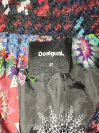 Cappotto Desigual Donna Taglia 42 Lana
