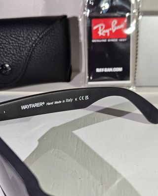 Occhiali Ray Ban Wayfarer Nero Opaco