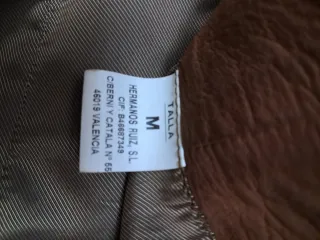 Abrigo de piel marrón