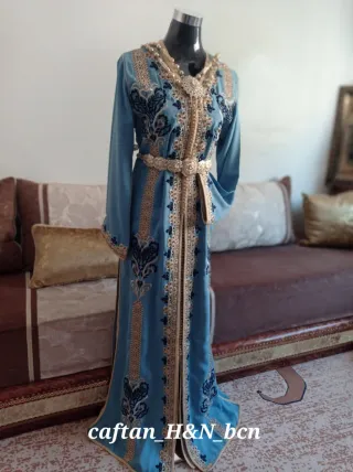 Tekchita Marroquí Azul y Dorado