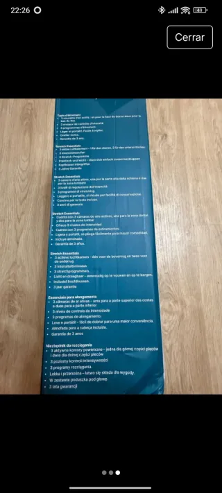 Colchoneta Masaje Homedics Relax Recharge Revive