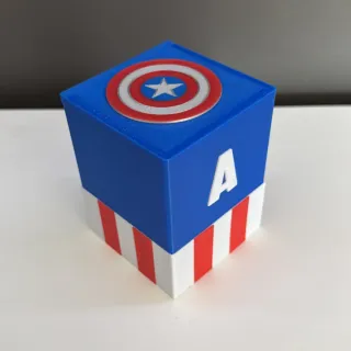 Deckbox MTG Capitán América Marvel (tokens aparte)