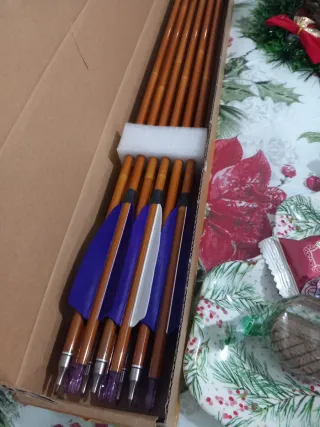 Flechas de imitacion bambú tiro con arco