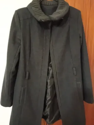 Abrigo señora gris oscuro