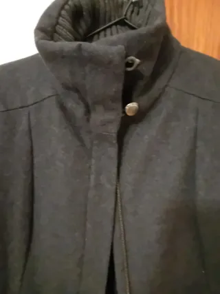 Abrigo señora gris oscuro