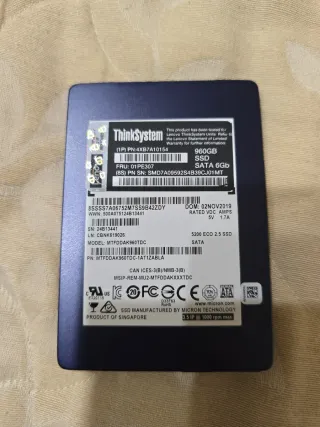 SSD Lenovo ThinkSystem 2-2TB 5-1TB 2-480GB tot 9pz