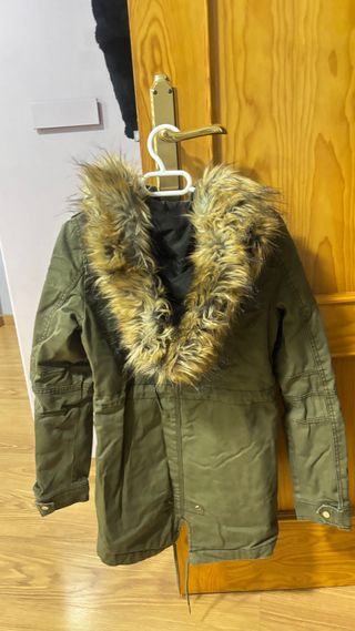 Chaqueta verde militar Bershka Talla XS