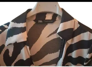 Vestido Zara estampado cebra