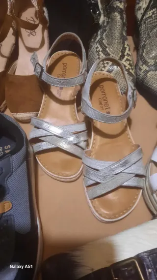 Sandalias, botas cuero y cuero pañuelo, bolsos...
