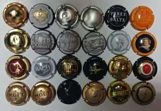 24 Chapas Cava y Champagne Colección