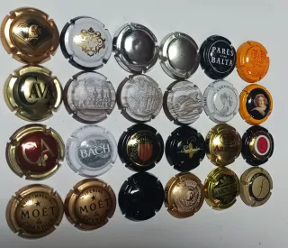 24 Chapas Cava y Champagne Colección
