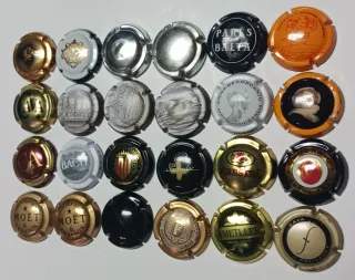 24 Chapas Cava y Champagne Colección