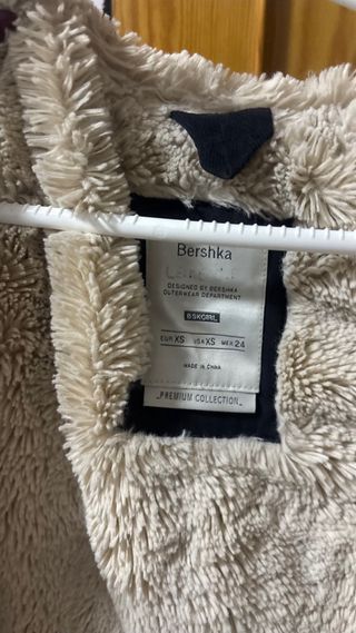 Chaqueta azul marino con borrego desmontable XS