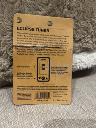 Afinador D'Addario Eclipse tunner.