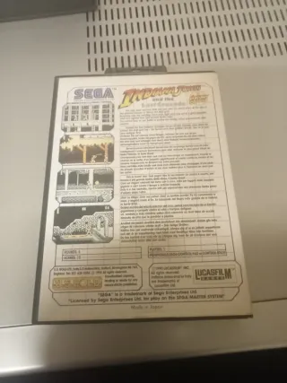 Indiana Jones y la Última Cruzada - Sega Master Sy