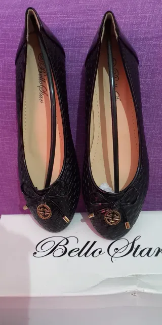 Bailarinas negras mujer talla 38